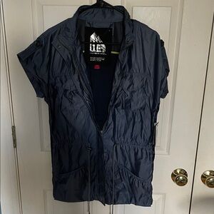 GET Blue Sleeveless Jacket/ shirt/utility vest new with tags women’s size XS